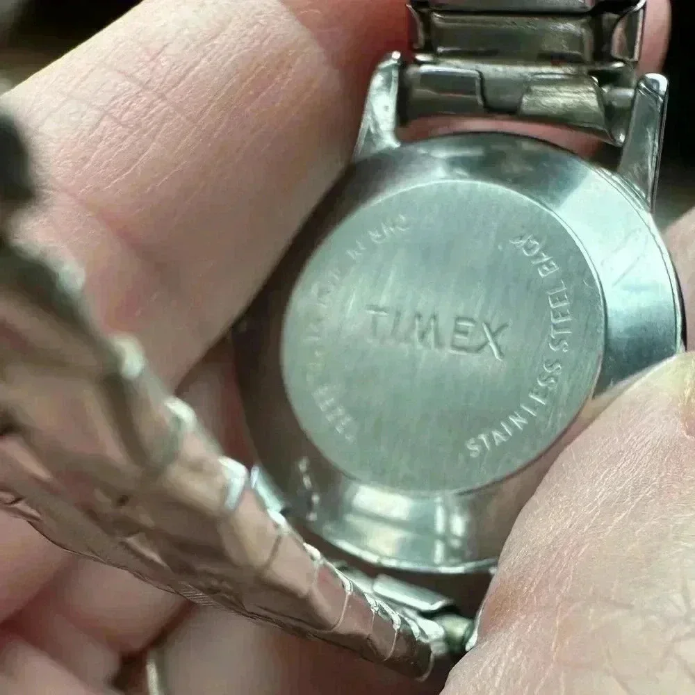 Mechanical Timex Watch Silver-Tone Ladies Watch